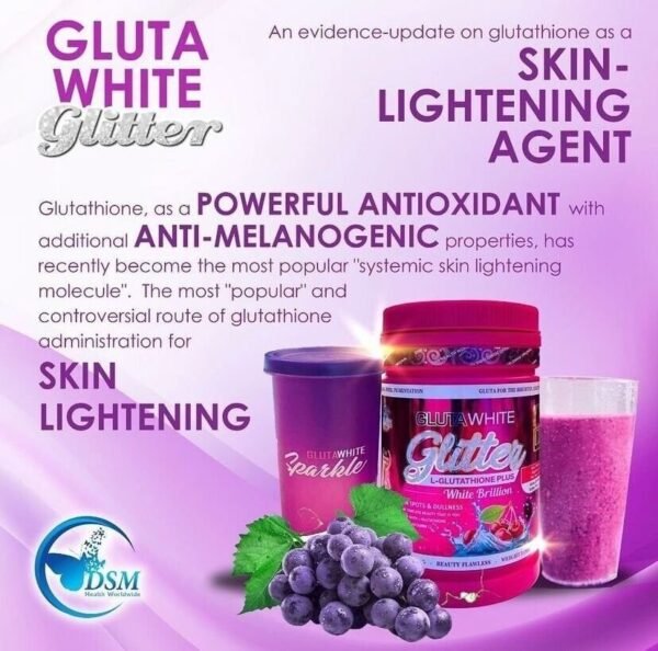 Gluta White Glitter L-Glutathione Plus White Brillion Powder - Advanced Skin Whitening Supplement - Image 2