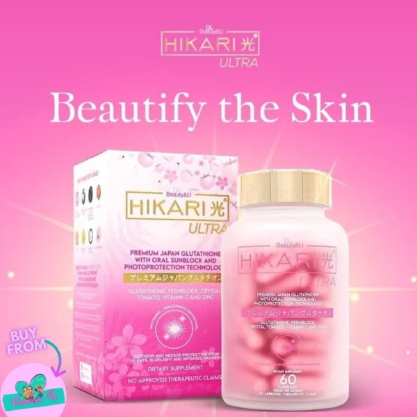 Hikari Ultra Premium Japan Glutathione - Advanced Skin Whitening and Antioxidant Supplement - Image 3