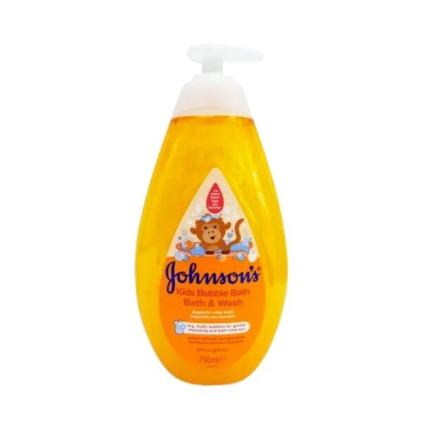 Johnson's Kids Bubble Bath & Wash 750ml (Italy) - Tear-Free & Gentle Bubble Fun