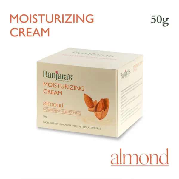 Banjara's Almond Moisturizing Cream 50g - Natural Nourishment - Image 2