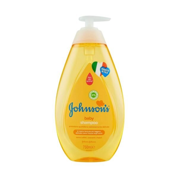 Johnson's Baby Shampoo 750ml (Italy) - Tear-Free & Gentle Baby Hair Care