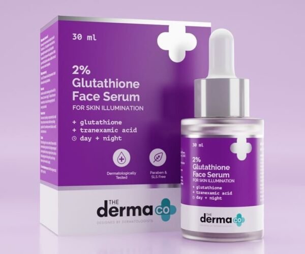 Derma Co 2% Glutathione Face Serum - Brighten & Even Skin Tone - 30ml