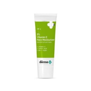 Derma Co 3% Vitamin E Daily Face Moisturizer 100g | Hydration and Skin Repair | India