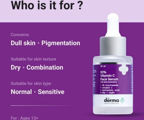 Derma Co 10% Vitamin C Face Serum - Brighten & Revitalize Skin - 30ml - Image 8