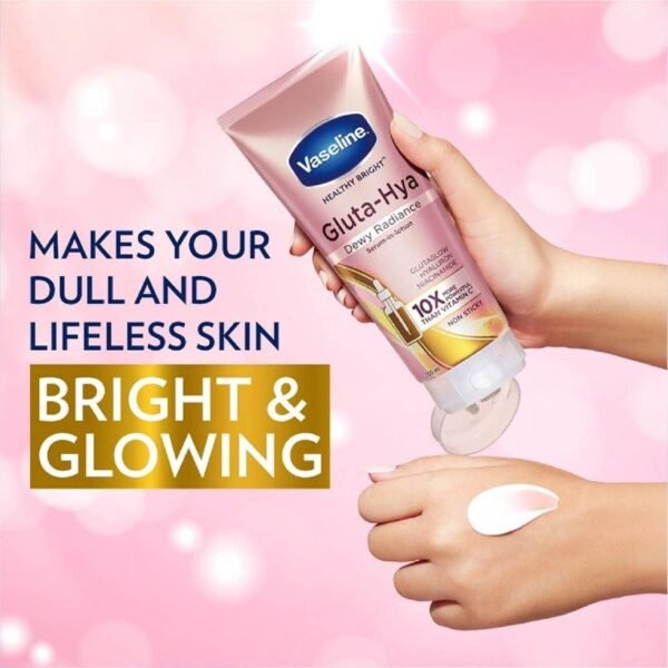 Vaseline Healthy Bright Gluta-Hya Serum Burst Lotion | Dewy Radiance | Thailand - Image 4
