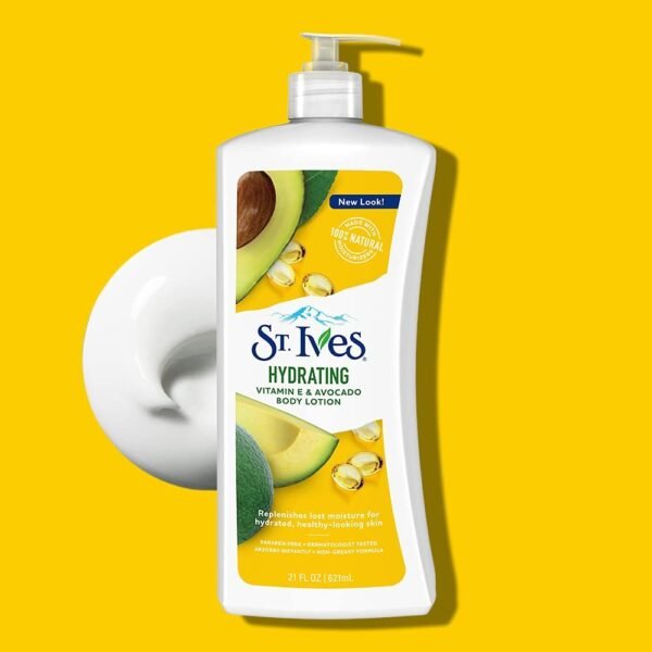 St Ives Hydrating Vitamin E & Avocado Body Lotion | Deep Moisture for Soft Skin