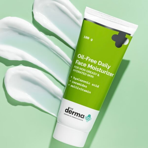 Derma Co Oil-Free Daily Face Moisturizer 100g | Lightweight Hydration for Oily Skin - Image 2