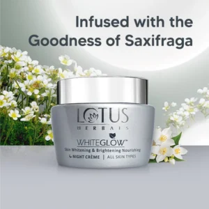 Lotus Herbals Whiteglow Night Cream - Whitening & Brightening Skin Care | India