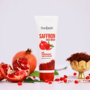 Banjara's Saffron & Pomegranate Face Wash 100ml - Radiant Skin