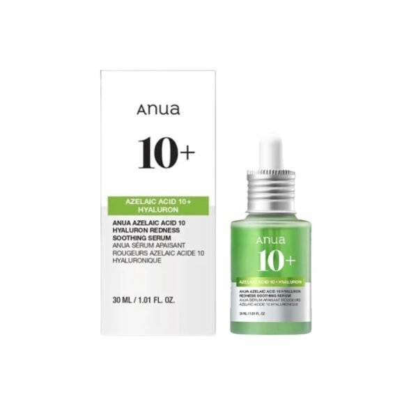 Anua Azelaic Acid 10 + Hyaluron Redness Soothing Serum 30ml | Calming & Hydrating Solution for Sensitive Skin | Korea
