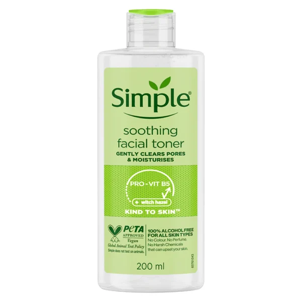 Simple Soothing Facial Toner 200ml | Gentle Hydration for Sensitive Skin