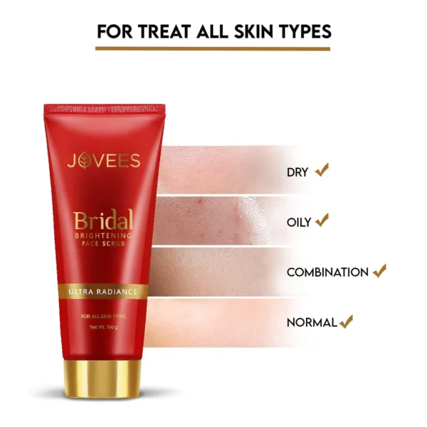 Jovees Bridal Brightening Face Scrub 100g - Pre-Wedding Glow - Image 3