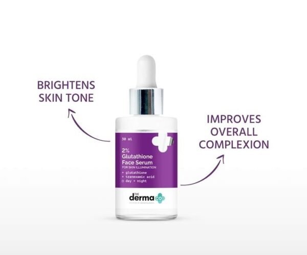 Derma Co 2% Glutathione Face Serum - Brighten & Even Skin Tone - 30ml - Image 7
