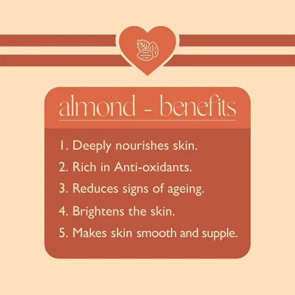 Banjara's Almond Moisturizing Cream 50g - Natural Nourishment - Image 3
