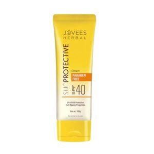 Jovees Sun Protective Cream SPF 40 100g | Herbal Sunscreen for Broad-Spectrum UV Protection | India