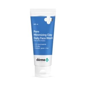 Derma Co Pore Minimizing Clay Daily Face Wash 100ml | Deep Cleansing and Oil Control