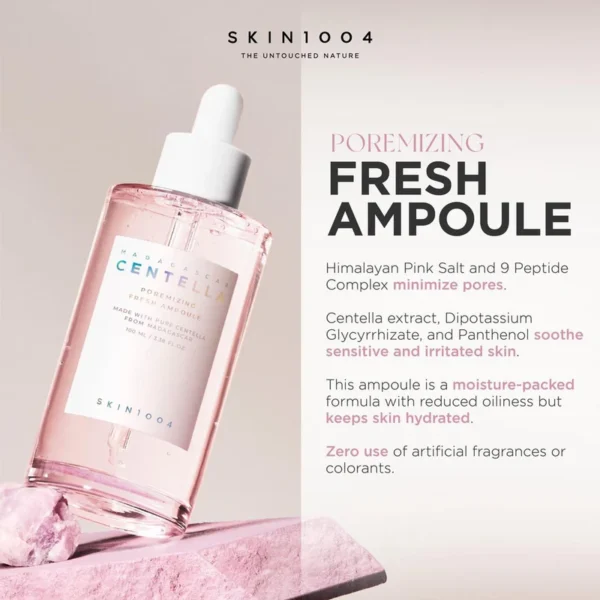 Centella Poremizing Fresh Ampoule 100ml | Korea | Pore-Tightening & Calming for Sensitive Skin - Image 2