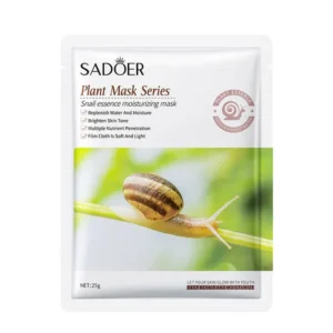 Sadoer Snail Essence Moisturizing Mask 25g – Hydrating & Skin Repair Sheet Mask | China