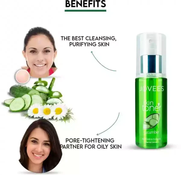 Jovees Cucumber Skin Toner 100ml - Refresh & Hydrate - Image 5