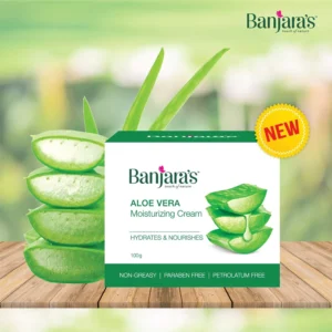 Banjara's Aloe Vera Moisturizing Cream 100g - Natural Hydration