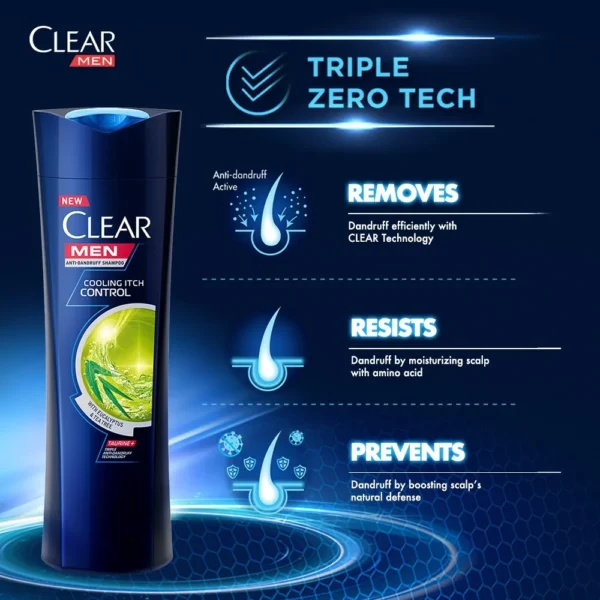 Clear Men Anti-Dandruff Shampoo 315ml - Effective Dandruff Control and Scalp Care - Image 3