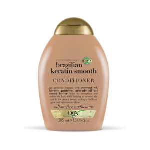 OGX Brazilian Keratin Smooth Conditioner 385ml | Frizz Control & Silky Shine | Greece