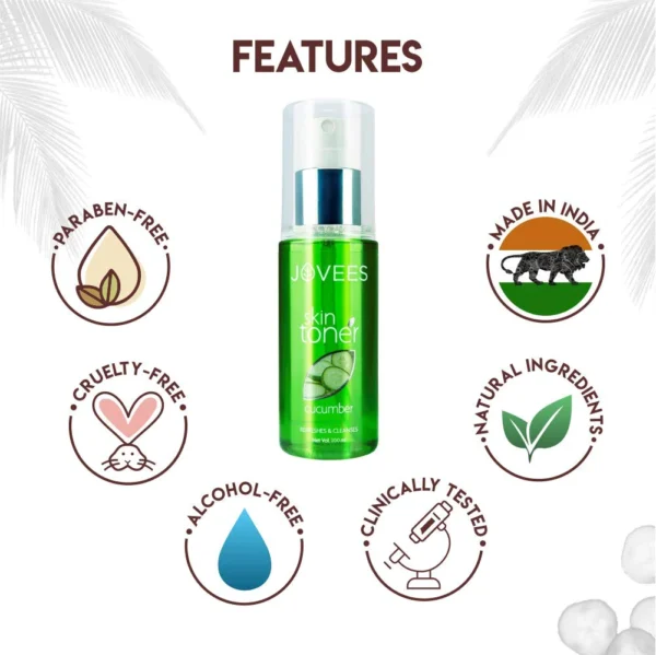 Jovees Cucumber Skin Toner 100ml - Refresh & Hydrate - Image 6