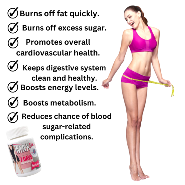 Max Slim 7 Days Weight Loss 30 Tablets | USA | Rapid Weight Loss Supplement - Image 2