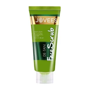 Jovees DE-TAN Face Scrub - Black Plum & Curcuma 100g - Skin Brightening