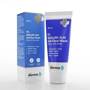 Derma Co 1% Salicylic Acid Gel Face Wash - Daily Cleanser for Clear Skin