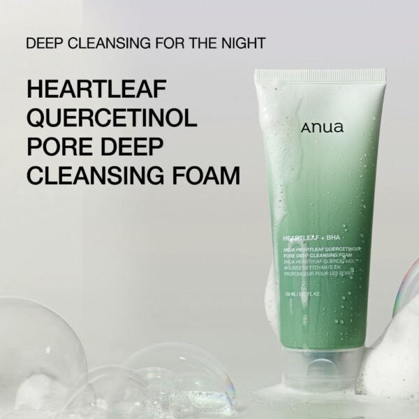 Anua Heartleaf Quercetinol Pore Deep Cleansing Foam 150ml | Korea | Deep Clean & Minimize Pores - Image 5