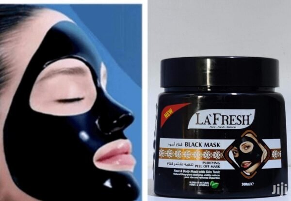 La Fresh Black Face Mask 500ml | Deep Cleansing and Pore Purification | UAE - Image 3