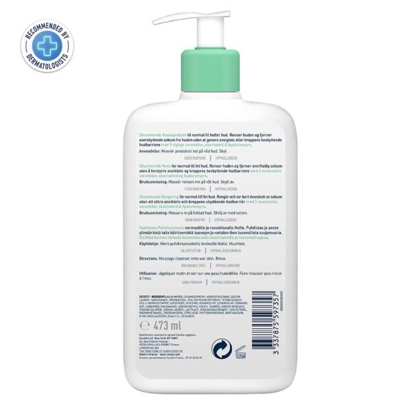 CeraVe Foaming Cleanser 473ml | Deep Cleanse for Oily Skin - Image 8