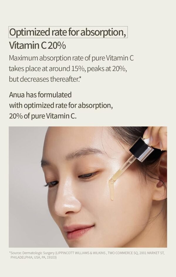Anua Green Lemon Vita C Blemish Serum 20% | Korea | Brighten & Fade Dark Spots - Image 5