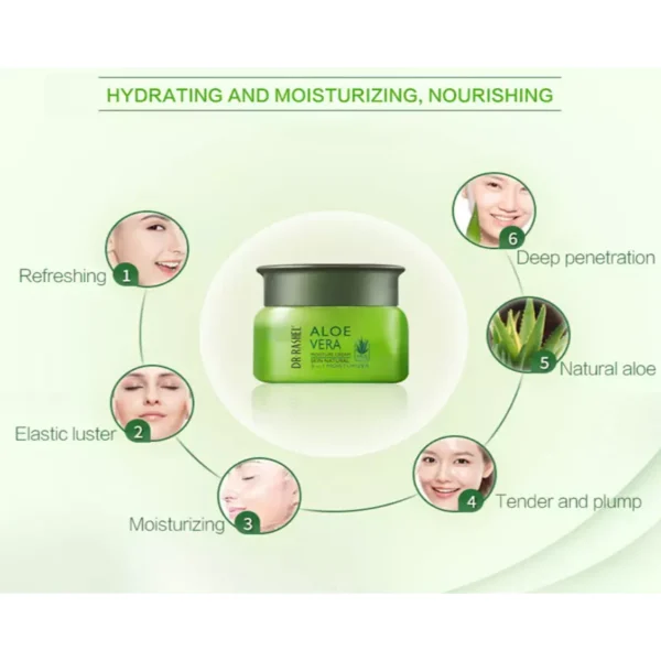 Dr. Rashel Aloe Vera Moisture Cream 50g – 3-in-1 Hydrating & Soothing Skincare | P.R.C. - Image 2