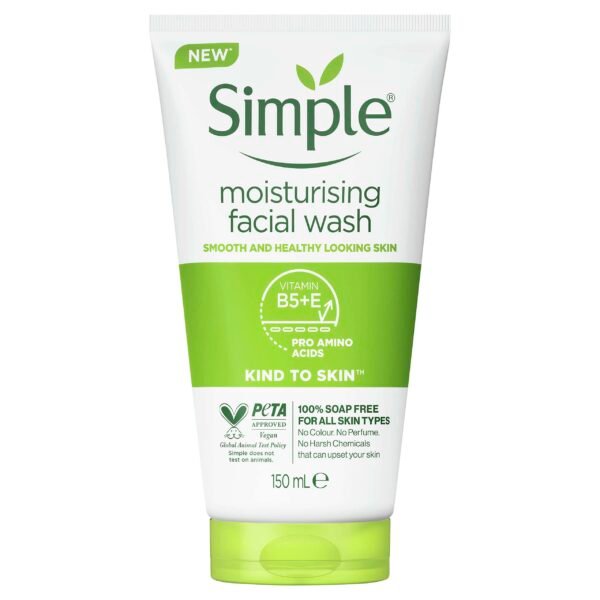 Simple Moisturizing Facial Wash 150ml – Gentle Hydration & Soft Skin | Poland