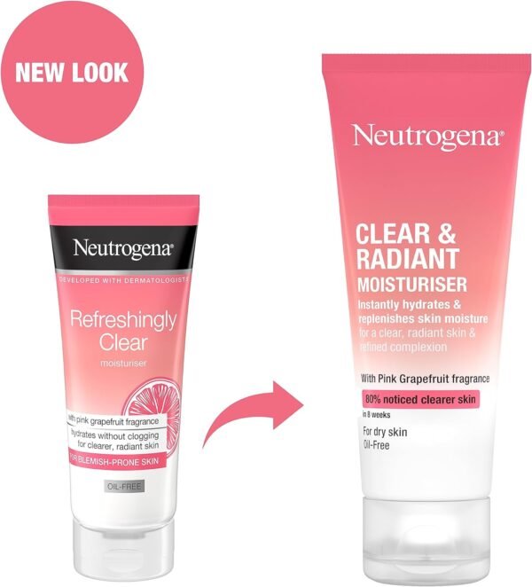 Neutrogena Refreshingly Clear Moisturizer 50ml - Hydrate & Brighten Skin - Image 3