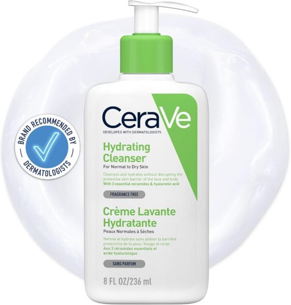 CeraVe Hydrating Cleanser 236ml – Gentle Cleanse for Dry Skin