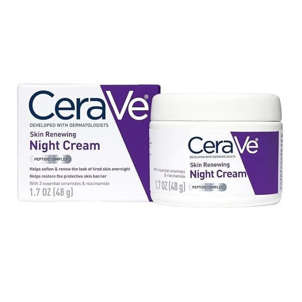 CeraVe Skin Renewing Night Cream 48g | Ultimate Overnight Hydration | USA