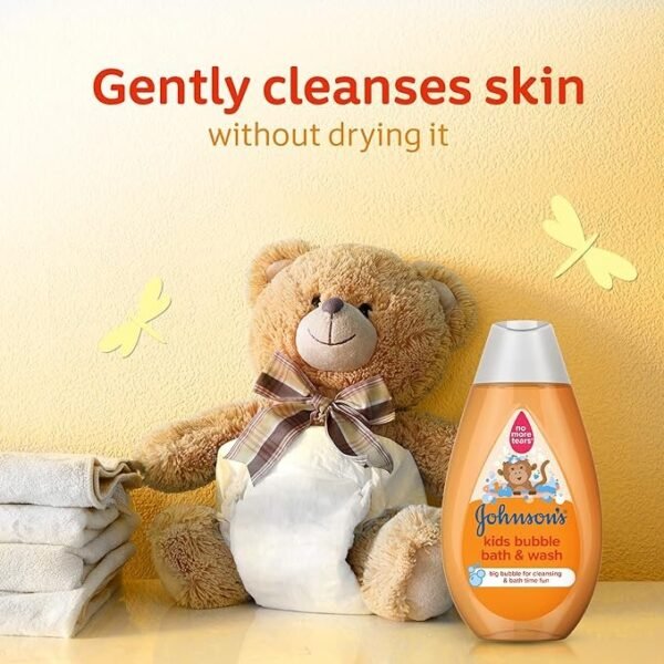 Johnson's Kids Bubble Bath & Wash 750ml (Italy) - Tear-Free & Gentle Bubble Fun - Image 4