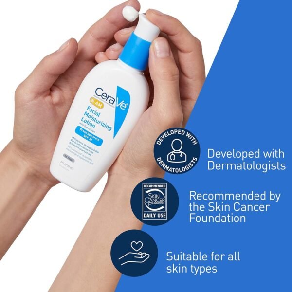 CeraVe AM Facial Moisturizing Lotion | Hydration & Sun Protection - Image 3