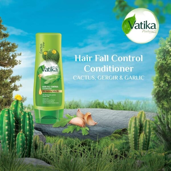 Vatika Cactus & Gergir Conditioner 400ml | Hair Fall Control Formula - Image 3