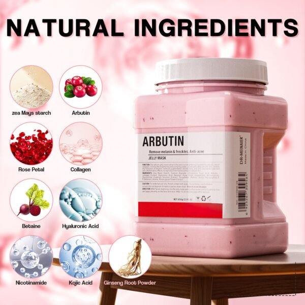 Dr Meinaier Arbutin Jelly Mask 650g | Brightening and Hydrating Skin | China - Image 3