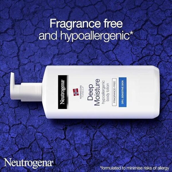 Neutrogena Deep Moisture Hypoallergenic Body Lotion | Sensitive Skin Hydration - Image 5