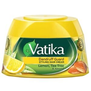 Vatika Styling Hair Cream Dandruff Guard 140ml | UAE | Lemon Tea Tree & Almond