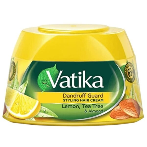 Vatika Styling Hair Cream Dandruff Guard 140ml | UAE | Lemon Tea Tree & Almond