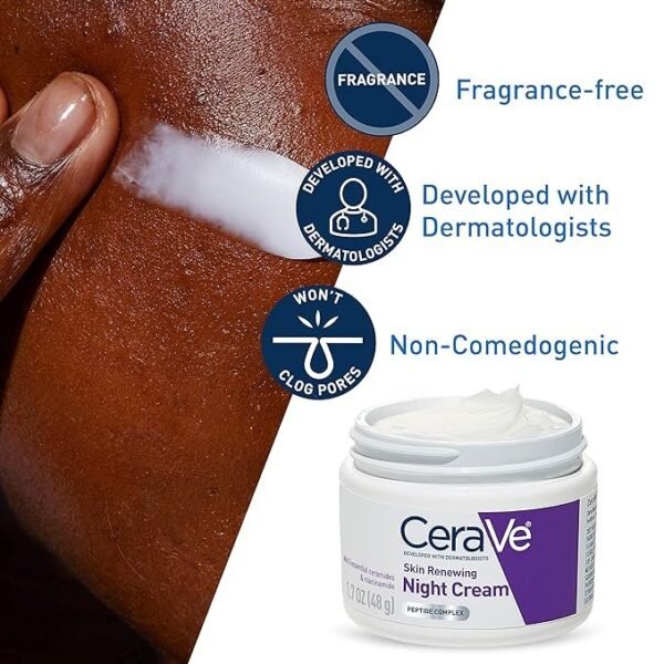 CeraVe Skin Renewing Night Cream 48g | Ultimate Overnight Hydration | USA - Image 4