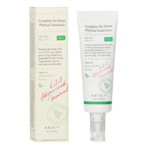 Axis-Y SPF 50+ PA+++ Sunscreen 50ml | Broad Spectrum UV Protection | Korea