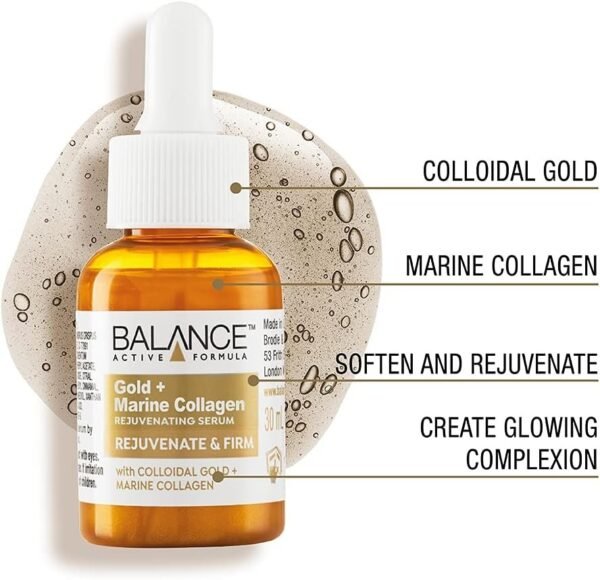 Balance Gold Marine Collagen Rejuvenating Serum - Anti-Aging & Hydrating Skincare - Image 2