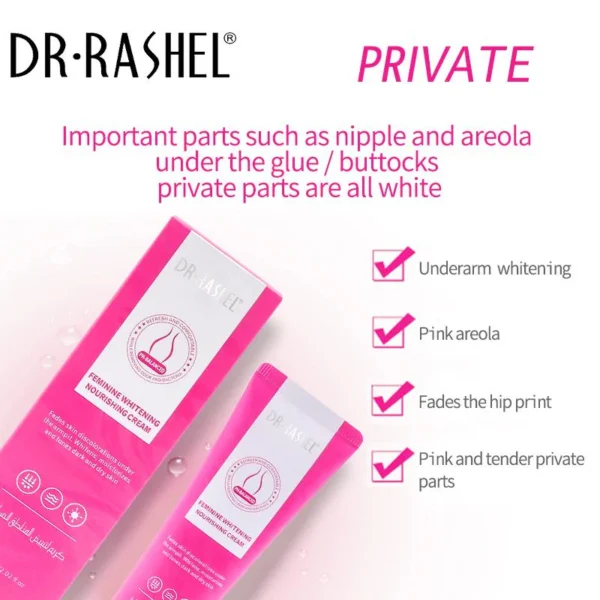Dr. Rashel Feminine Whitening Nourishing Cream 60ml | P.R.C. | Brighten & Nourish Sensitive Areas - Image 2